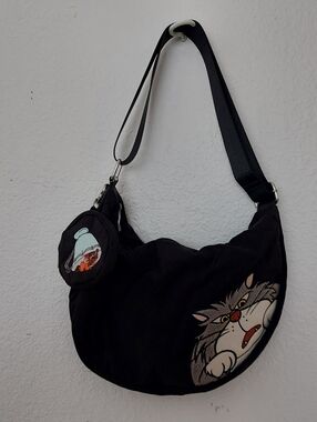 RARE Disney Store Japan Lucifer Jack Shoulder Bag with Pouch DISNEY CAT DAY 2025